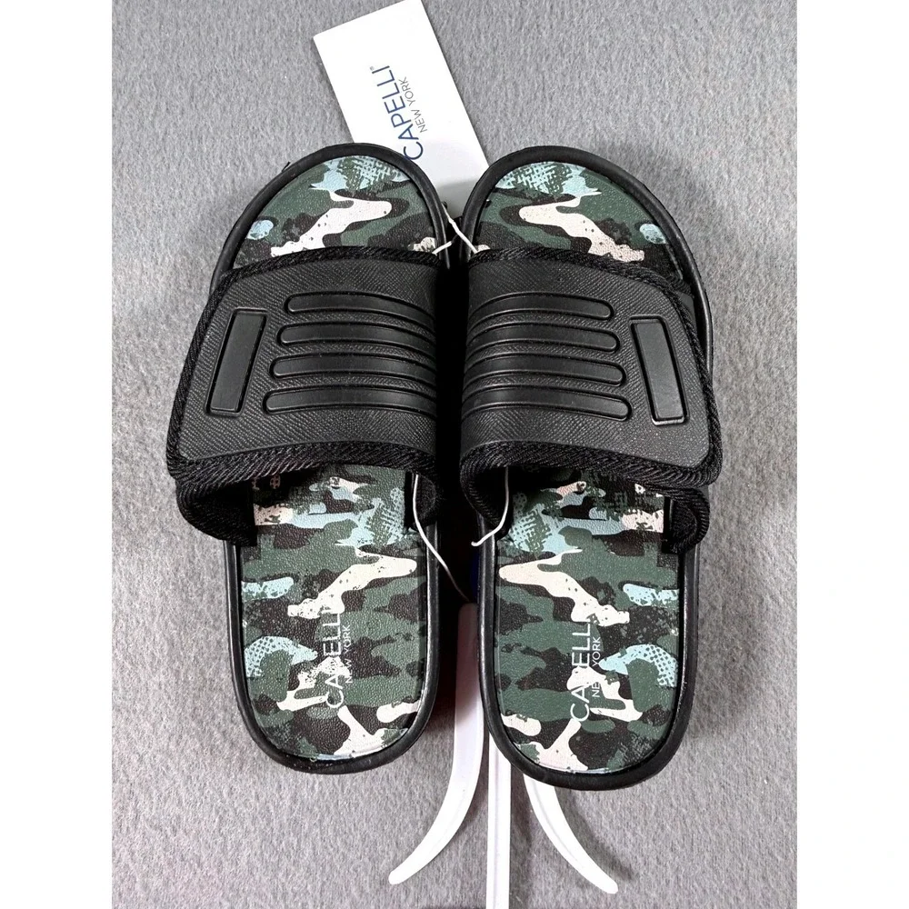 Capelli New York Kids Camo Slide Sandals Size 12/13 NWT Comfort Insole‎ Casual